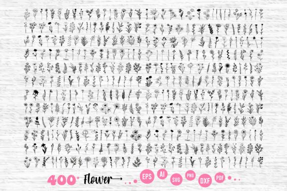 400+ Flower, Flower Svg, Wildflowers: Your Ultimate Design Toolkit