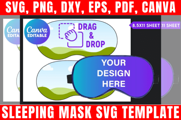 Designing Custom Sleep Masks with a Versatile SVG Template