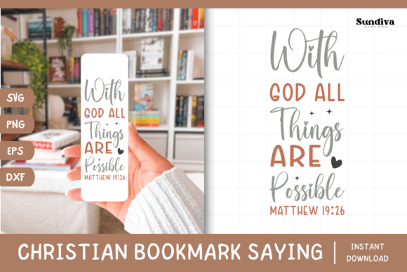 Elevate Your Devotionals with Christian Bookmark Saying SVG 37