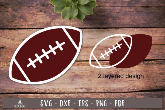 Football Layered SVG Ball Design: Your Go-To for Sporty Crafts