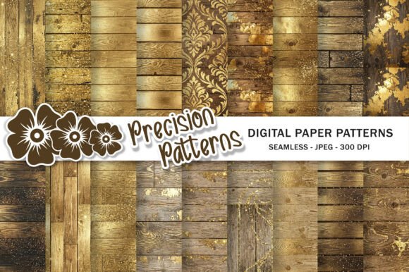 Glitter Gold Metallic Wood Digital Paper: A Designer's Guide