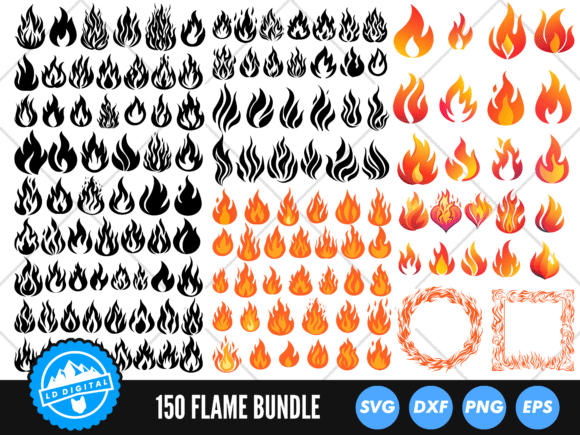 Ignite Your Designs with the Ultimate Fire SVG Bundle
