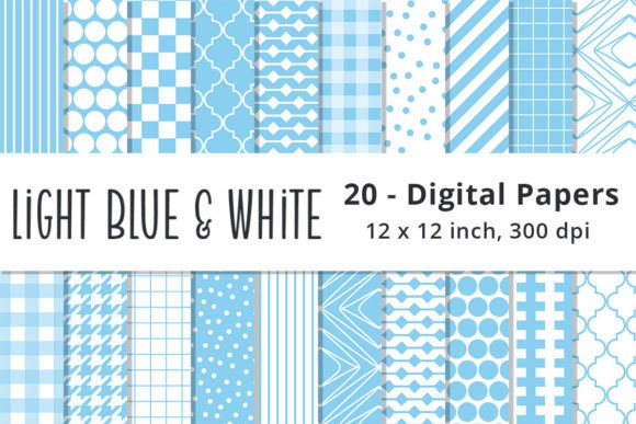 Light Blue and White Scrapbook Papers: A Designer's Guide