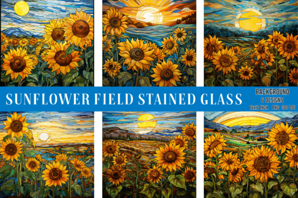 Sunflower Field Stained Glass: A Burst of Artistic Energy