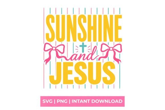Sunshine and Jesus Coquette Bow SVG: A Design Asset