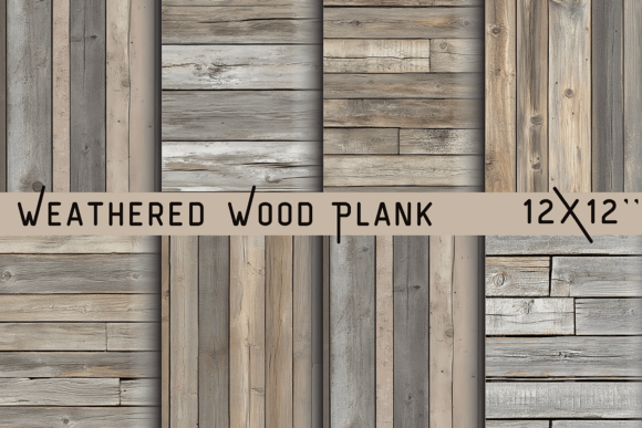 Weathered Wood Plank Wallpaper: Rustic Texture for Your Designs